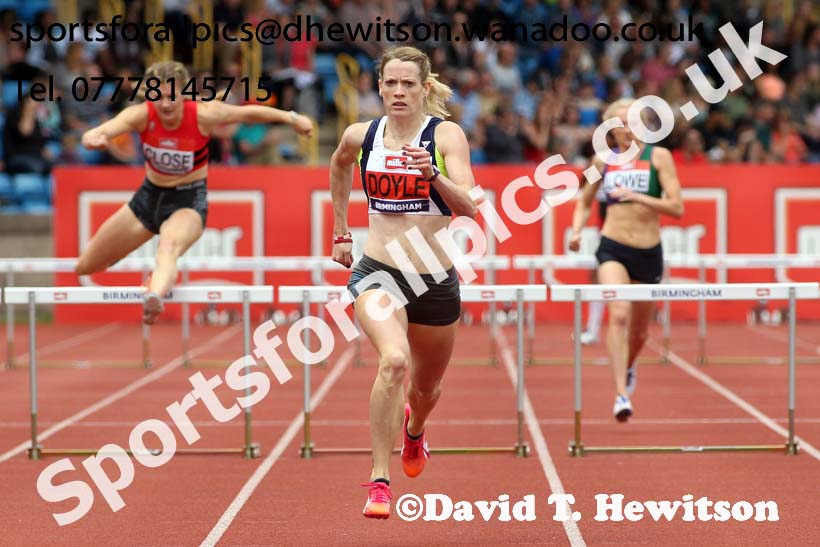 Womens 400 metres hurdles, British Championships, Birmingham. Photo: David T. Hewitson/Sports for All Pics